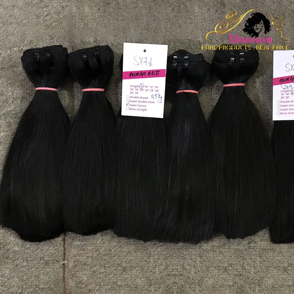 The best quality hair extensions hair bundles Virgin Bundles Unprocessed human hair import thailand