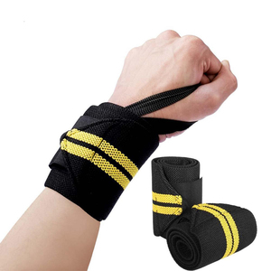 Bracelet élastique pour le sport, existe en noir et jaune, 1 pièce, accessoire de protection de poignet, pour toutes tailles - Product Image 1