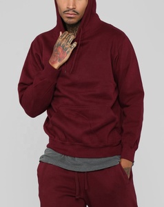 Survêtement de course surdimensionné en polaire ordinaire léger personnalisé vierge hommes à capuche pantalons de survêtement tenues d'entraînement hiver respirant - Product Image 2