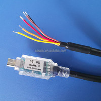 Adaptador de cable serie hembra DB9 de 9 pines Micro USB a DB9 personalizado para Windows Mac OS Linux FTDI Chipset Micro USB a DB9