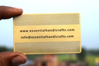 Tarjeta de Visita de Metal de Latón de Alta Calidad Personalizada, Chapada en Oro con Impresión Digital, Aspecto Lujoso y Atractivo, Regalos Promocionales