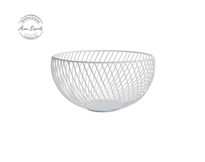 Bol à fruits élégant en treillis métallique Un design élégant et moderne pour servir des fruits ou un affichage décoratif à la maison ajoute une touche chic - Product Image 1