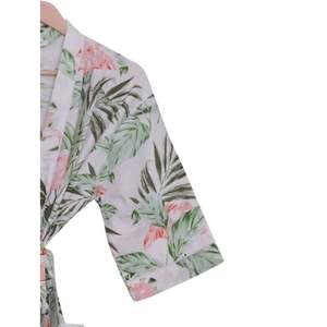 Robe kimono en coton 100% respirant, fabriquée à la main en Inde, imprimé floral, enveloppe de bikini, vêtements de nuit décontractés, vêtements de plage pour femmes, été, printemps, automne - Product Image 5