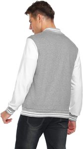 Veste universitaire de baseball pour hommes personnalisée en gros toile nylon polyester vierge avec logo avant pour l'hiver - Product Image 2