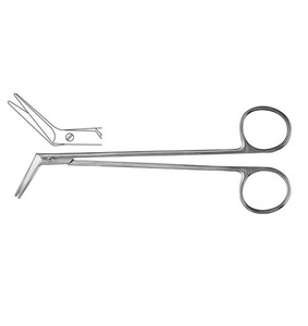 Ciseaux vasculaires De-bakey, angle d'un côté, acier, instrument chirurgical manuel - Product Image 4