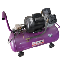 Nouveau Lancement 220V Haute Qualité 4.5HP Sans Huile Double Piston Portable Mini Air Compresseur 50 litres réservoir mobile atelier