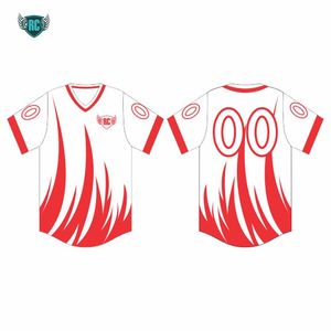 Chemise de baseball unisexe personnalisée imprimée par sublimation 3D Vêtements de sport respirants de haute qualité pour adultes Logo personnalisé pour softball - Product Image 4