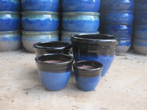 Pots et jardinières de jardin en céramique de couleur émaillée pour la décoration extérieure de la maison pour les ensembles de serres et de pots de fleurs - Product Image 4