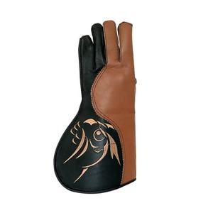 100% gants de fauconnerie en cuir nubuck véritable double couche de meilleure qualité faits à la main pour la chasse et les activités de plein air - Product Image 4