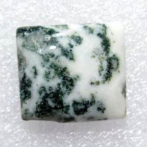 Agate mousse blanche forme carrée pierre précieuse en vrac polie cabochon uni fabrication de bijoux qualité étonnante naturelle - Product Image 5