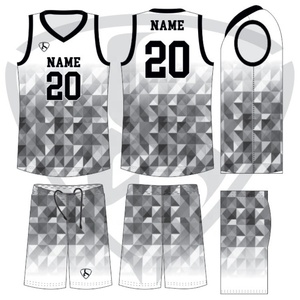Maillots de basket-ball personnalisés pour hommes, vêtements de sport respirants, y compris maillots, chemises et shorts pour uniformes de basket-ball - Product Image 5