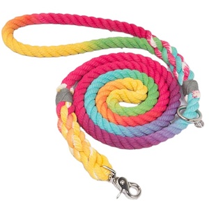 Laisse de chien durable écologique de luxe 100% accessoires pour animaux de compagnie en coton biologique - Product Image 1