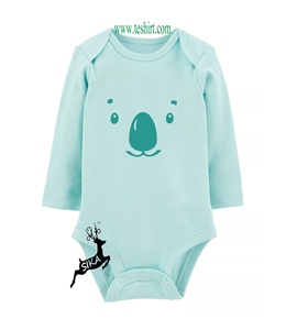 online sale Short Sleeve Crew Neck Unisex Cotton Cartoon Newborn Clothes Baby Romper 100% Bamboo Baby Clothing Romper india - Product Image 1