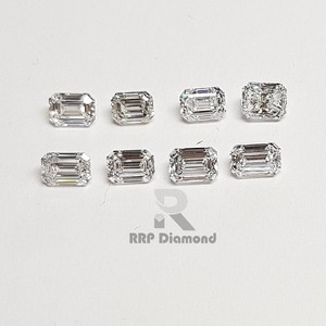 Xhpht — diamant en forme de finition polie, 0.90 à 0.99, cat D E F, blanc, brillant, forme fantaisiste, coupe émeraude, diamant - Product Image 1