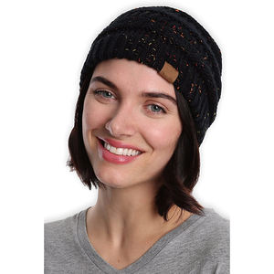 Bonnet unisexe d'affaires personnalisé avec étiquette hiver chaud épais tricoté 100% acrylique prix d'usine vente chaude - Product Image 5