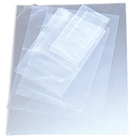 Sacs plats en PEHD transparents à soufflets latéraux, en gros, à prix abordable, pour l'emballage de fruits, légumes, aliments pour animaux et conserves en supermarché, sur rouleau