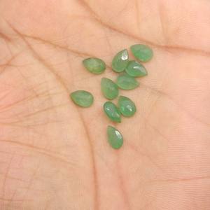 Mica Verde Natural Aventurina, Corte Pera de 8x5mm, 0.8 Quilates, Gema Suelta de Calidad AA para Joyería - Product Image 5