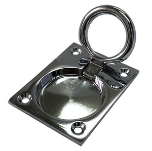 Tirador de anillo al ras del dedo para manijas y perillas de muebles de puerta - Product Image 3
