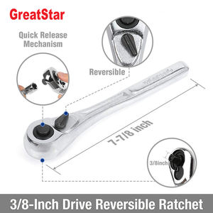 GreatStar altri strumenti per veicoli 3/8 "DR. Set di chiavi a cricchetto Set di chiavi per Auto riparazione Hardware universale strumenti manuali Set presa di guida - Product Image 5