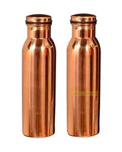 Hermosa Botella de Hierro de Estilo Vintage de 1 Litro, Diseño Hermético a Prueba de Fugas, Ecológica, con Beneficios Ayurvédicos - Product Image 6