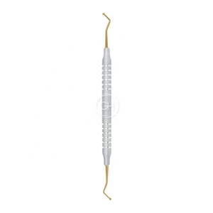 Dental Filling Instrument <b>Ball</b> Shaped Titanium Coated 2mm and 2.5mm Double Ended Instruments With Light <b>Weighted</b> Hollow Handle - Product Image 1