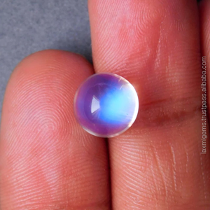 Piedra Preciosa de Cabujón Redondo de Piedra Lunar Blanca Arcoíris de Alta Calidad AA para Joyería, 6 mm, Grado Superior - Product Image 2