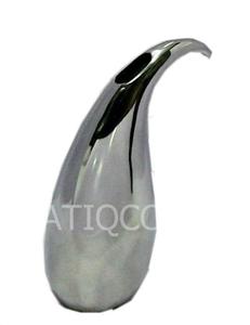 Atractivo florero de aluminio pulido espejo diseño moderno recipientes de flores de plata maceta de alta calidad decoración de habitación de moda - Product Image 2