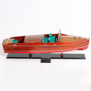 Chris <b>Craft</b> Runabout Painted L80cm Wooden Model Ship With Display Stand Wooden Handicraft From OMH Arts and Crafts <b>Supplies</b> - Product Image 3