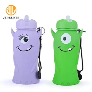 Unique Kids Water Bottles Collapsible Silicone Foldable