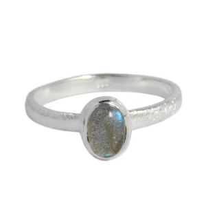 Anillo de piedras preciosas de labradorita real, joyería de plata de ley 925 pura, anillos Eternity Vermeil, joyería de plata de moda - Product Image 2