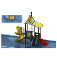 Station de jeux aquatiques, toboggans aquatiques extérieurs pour enfants - Utilisation commerciale, scolaire, domestique, capacité de 500 kg, parc de jeux interactif