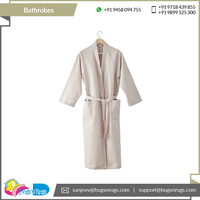 Albornoces de Lujo de Fabricante Indio, 380 g/m², Secado Rápido, Suaves, 100% Algodón, Unisex, Manga Larga, con Logotipo Personalizado, Marca XL para Hoteles