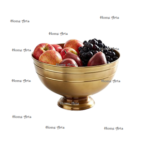 <b>Fancy</b> Design Metal Decorative Bowl Superior Quality Round Shape Snacks <b>Chocolates</b> Serving Bowl By Home Arts - Product Image 5