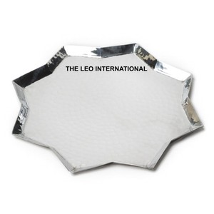 ถาดคริสต์มาสทรงดาว ขัดเงา สำหรับเสิร์ฟผลไม้ ขนมหวาน ถาดตกแต่งคริสต์มาส ทำจากสแตนเลส - Product Image 1