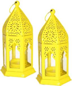 Handmade <b>Moroccan</b> Wedding <b>Lantern</b> with Iron & Glass for Christmas Decorations and Festivals Customizable Sizes - Product Image 1