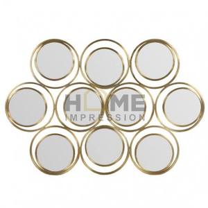 Décoration La plupart des miroirs muraux de créateurs Miroirs en métal bon marché Accessoires de salon Mur décoratif pour les fournisseurs en gros - Product Image 5