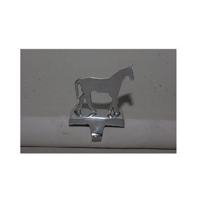 Star Shaped Brass Stocking Holder Christmas Decoration <b>Gold</b> Colorful <b>Fabric</b> Santa Clause Electric Metal Hanger Stocking Holder - Product Image 5