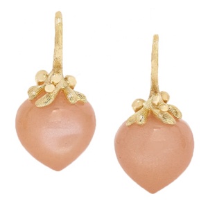 Produttori di gioielli personalizzati di alta qualità <span class=keywords><strong>orecchini</strong></span> in <span class=keywords><strong>argento</strong></span> sterling 925 vermeil in vero oro realizzati con <span class=keywords><strong>orecchini</strong></span> in pietra di luna di pesca naturale - Product Image 3