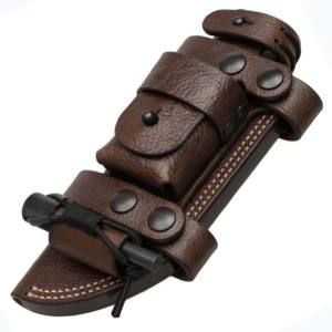 Funda de Cuero de Grano Rico para Cuchillos de Hoja Fija Tracker, Venta Caliente 2021, Fabricante OEM - Product Image 2