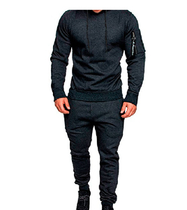 Survêtement pour hommes 2 deux pièces ensemble enfants personnalisé velours unisexe sportswear réfléchissant coupe slim polyester joggers survêtements homme - Product Image 4