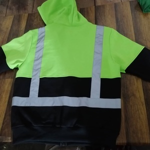 Sudadera con capucha reflectante de alta visibilidad para hombres y mujeres para la temporada de otoño - Product Image 2