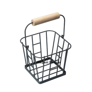 Cesta de alambre de hierro de diseño para huevos, encimera de cocina de lujo resistente, almacenamiento ecológico, cesta de huevos de lujo única - Product Image 5