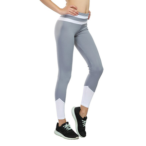 Logo personnalisé taille haute femmes antistatique respirant polyester compression pantalon de yoga de course anti-UV impression numérique en gros - Product Image 6