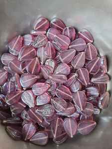 Dernières perles de verre marron exquises faites à la main en cristal de forme unique soufflé à la main avec un design unique - Product Image 4