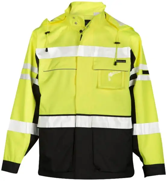 Best Quality High Visibility Reflective Lime & Black Limited Edition Black Series 2 in 1 Jacket
