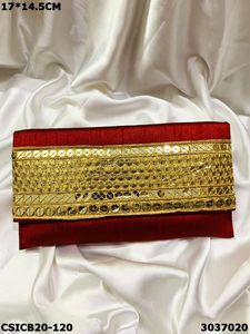 Bolso de noche étnico de seda cruda elegante y elegante para ocasiones especiales - Product Image 4