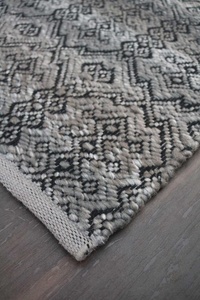 Ensemble de tapis à poils plats en polyester, design Kilim, toutes saisons, polyvalents, lavables, avec envers en latex HILTEX pour usage intérieur/extérieur - Product Image 3