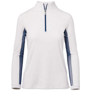 NCI Ladies Custom Logo Premium Ecuestre Base Layer Ladies Horse Riding Ligero Transpirable Media cremallera Smart Tops - Product Image 2