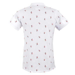 Vente en gros de polos 100% coton pour hommes à manches longues, anti-rides, style décontracté, chemises tricotées unies et teintées - Product Image 2