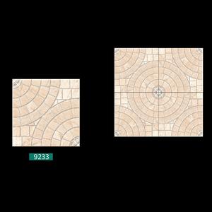 Azulejos de color gris de alta calidad con diseño de flores de color blanco Azulejo de piso de porcelana mate 40x40cm - Product Image 6